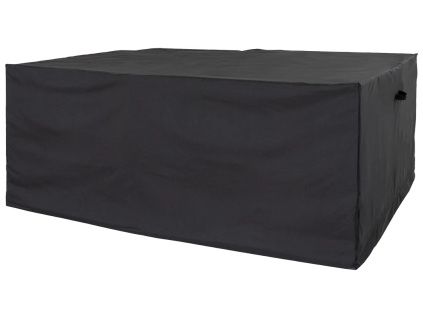Černý ochranný obal na zahradní stůl se čtyřmi židlemi Alex 180 x 155 cm