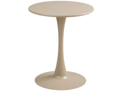 Béžový kovový zahradní bistro stolek Leira ø 60 cm
