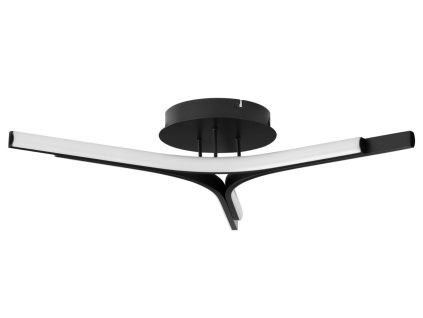 Černé kovové stropní LED světlo Nova Luce Nue 70 cm