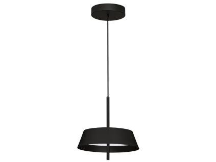 Černé kovové závěsné LED světlo Nova Luce Velio 35 cm