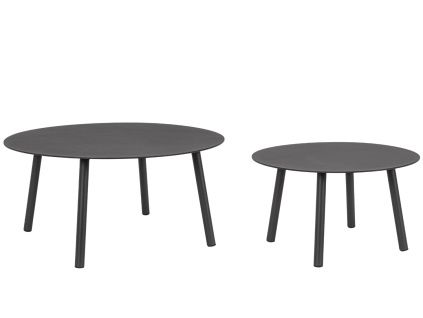 Šedý zahradní set stolků Bizzotto Aminta 60/80 cm