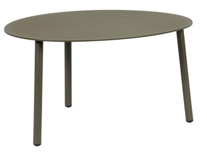 Zelený kovový zahradní stolek Bizzotto Sparky 70 x 56 cm