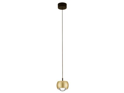 Zlaté závěsné LED světlo Nova Luce Conga 10 cm