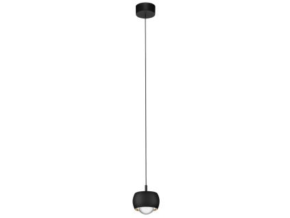 Černé závěsné LED světlo Nova Luce Conga 10 cm