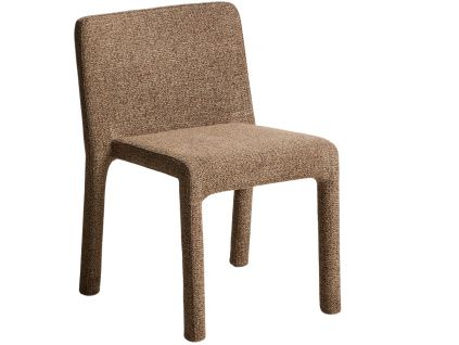 Hnědá čalouněná jídelní židle Kave Home Loria