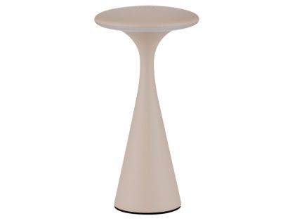 Béžová kovová nabíjecí stolní LED lampa Nova Luce Grigio