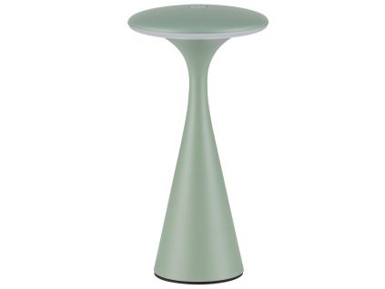 Zelená kovová nabíjecí stolní LED lampa Nova Luce Grigio