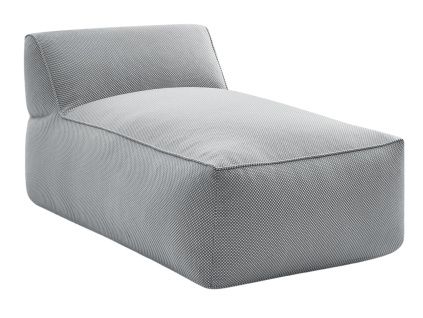 Světle šedá zahradní lenoška Riviera 135 cm