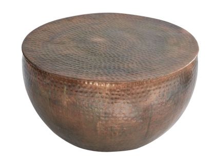 Měděný konferenční stolek Marteau II. 60 cm