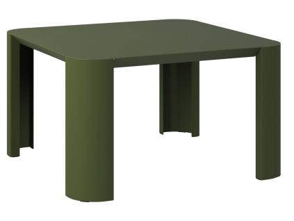 Zelený kovový zahradní stolek Fli 65 x 65 cm
