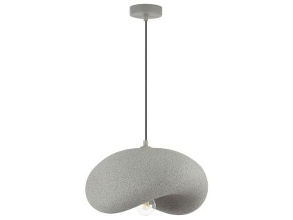 Šedé závěsné světlo Nova Luce Bambel 40 x 32 cm