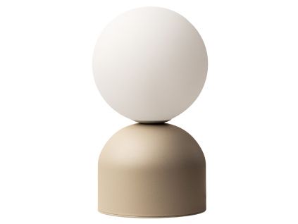 Béžová kovová stolní lampa Micadoni Ely