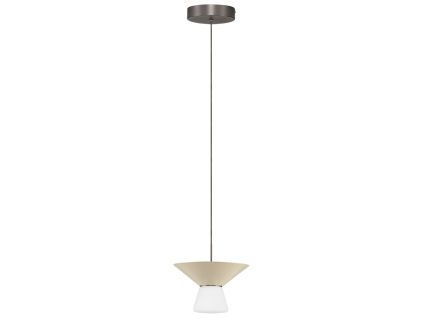 Světle béžové závěsné LED světlo Nova Luce Baris 22 cm