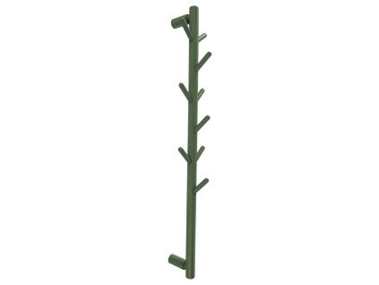 Zelený nástěnný věšák EDDISON 100 cm