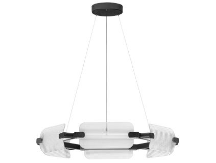 Skleněné závěsné LED světlo Nova Luce Emery 82 cm