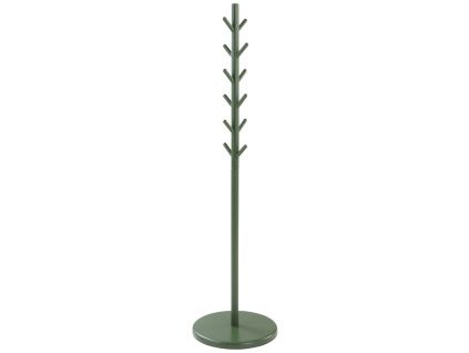 Zelený lakovaný stojací věšák EDDISON 150 cm