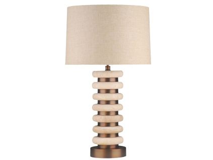Béžová stolní lampa Richmond Blair 68 cm