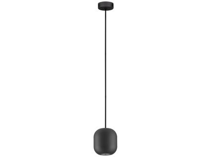 Černé kovové závěsné světlo Nova Luce Marlin 12 cm