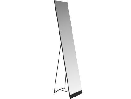 Černé kovové stojací zrcadlo Stand 147,5 cm