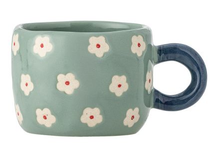 Světle modrý keramický hrnek Bloomingville Nini 100 ml