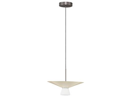 Světle béžové závěsné LED světlo Nova Luce Baris 38 cm
