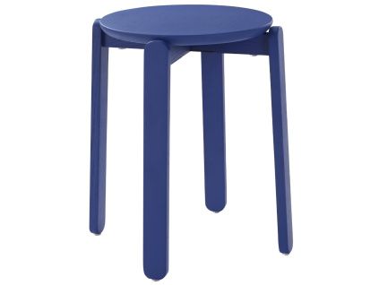 Modrá dřevěná stolička MALDEN 45 cm