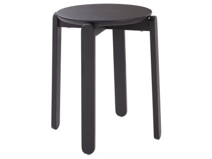 Černá dřevěná stolička MALDEN 45 cm