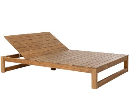 Dřevěné zahradní dvojlehátko Bizzotto Honolulu