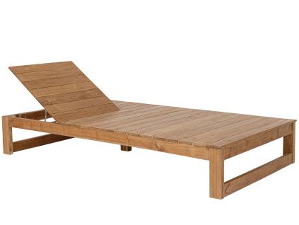Dřevěné rozšířené zahradní lehátko Bizzotto Honolulu