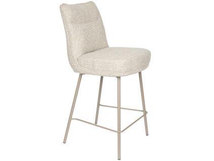 Béžová čalouněná barová židle Jacques 65 cm