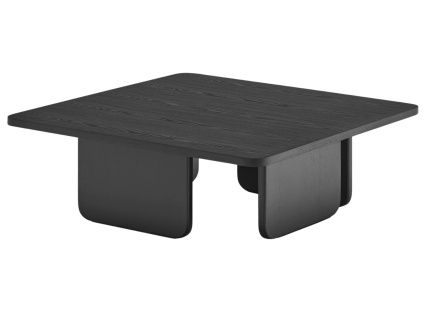 Černý dřevěný konferenční stolek Teulat Arq 100 x 100 cm