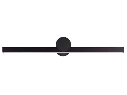 Černé kovové nástěnné LED světlo Nova Luce Breggo 61 cm
