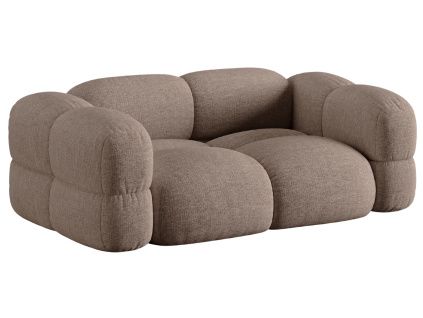 Světle hnědá čalouněná trojmístná pohovka Cosmopolitan Design Loretto 210 cm