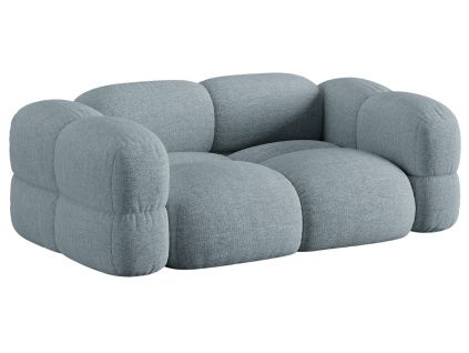 Světle modrá čalouněná trojmístná pohovka Cosmopolitan Design Loretto 210 cm
