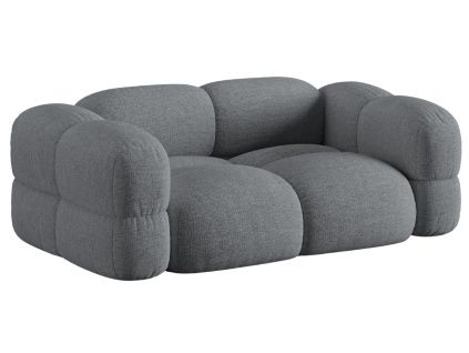 Šedá čalouněná trojmístná pohovka Cosmopolitan Design Loretto 210 cm