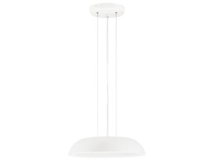 Bílé kovové závěsné LED světlo Nova Luce Felicia 45 cm