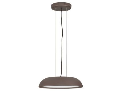 Hnědé kovové závěsné LED světlo Nova Luce Felicia 45 cm