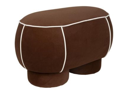 Tmavě červená čalouněná lavice MARINA 78 cm