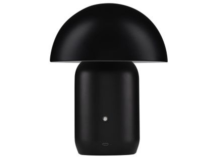 Černá kovová nabíjecí stolní LED lampa Nova Luce Pois
