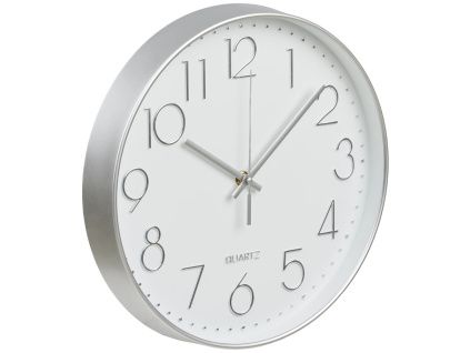 Stříbrné nástěnné hodiny Lali 30 cm