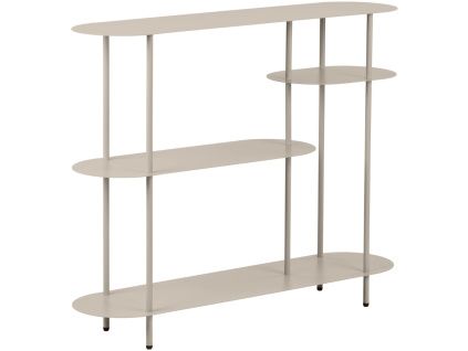 Béžový kovový regál nordic living Gieti 97 x 118 cm