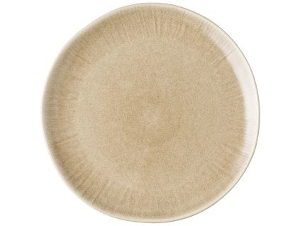 Béžový kameninový talíř Violette ø 27 cm