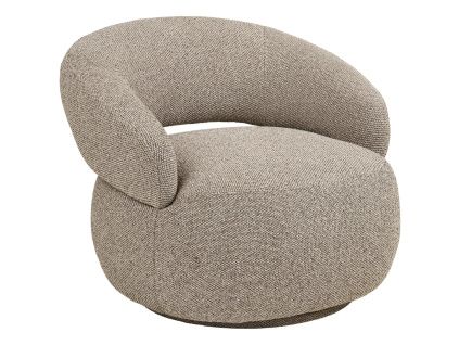 Béžové čalouněné lounge křeslo Rion
