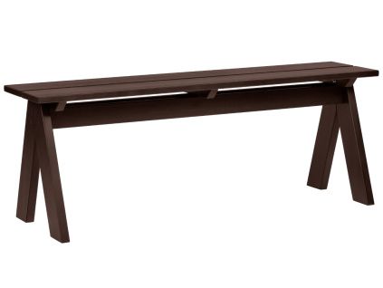 Hnědá dřevěná zahradní lavice Navo 120 cm