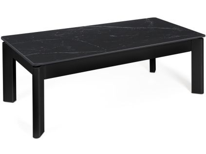 Černý keramický rozkládací konferenční stolek Roland 120 x 60 cmČerný keramický rozkládací konferenční stolek Roland 120 x 60 cmČerný keramický rozkládací konferenční stolek Roland 120 x 60 cm