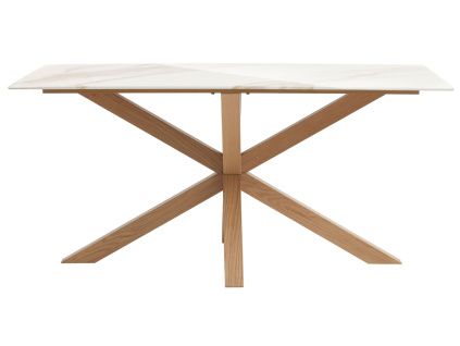 Bílý keramický jídelní stůl Unique Furniture Ravello 160 x 90 cm
