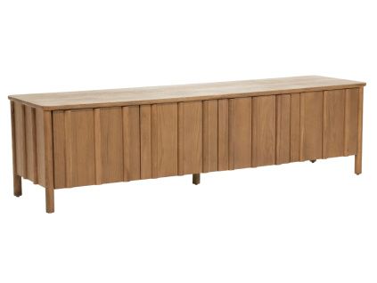 Hnědý dubový TV stolek Jake 183 x 47 cm