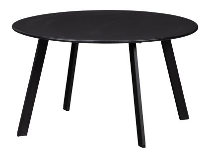 Černý kovový zahradní stolek Fer ø 70 cm