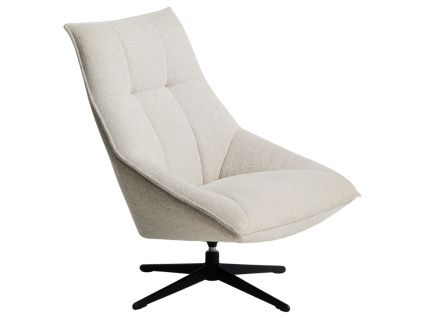 Béžové čalouněné otočné křeslo Kave Home Dirala