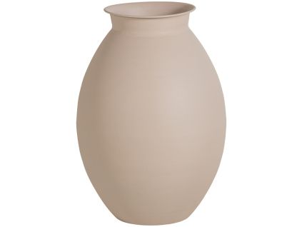Béžová kovová váza Caro XXL 70 cm